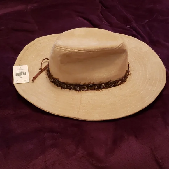 Hat, faux suede - Picture 2 of 4